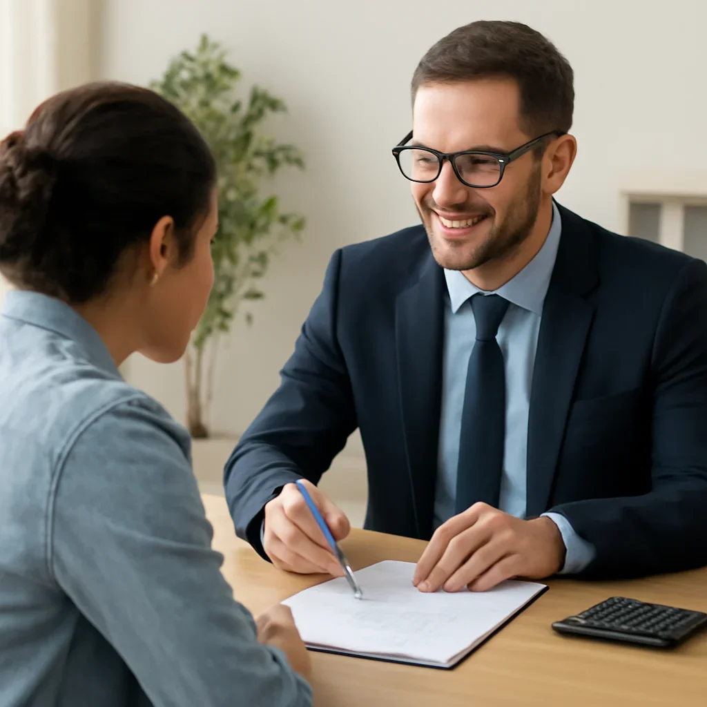 Bank Statement Loans for Self-Employed Borrowers consultation image showing a clear next-step meeting