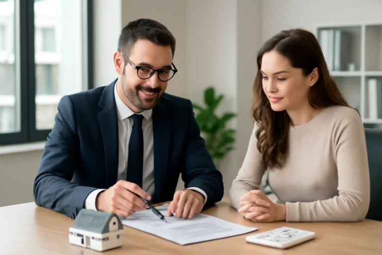 How to Build Your Next Deal Financing Plan hero image with advisor and borrower reviewing mortgage strategy