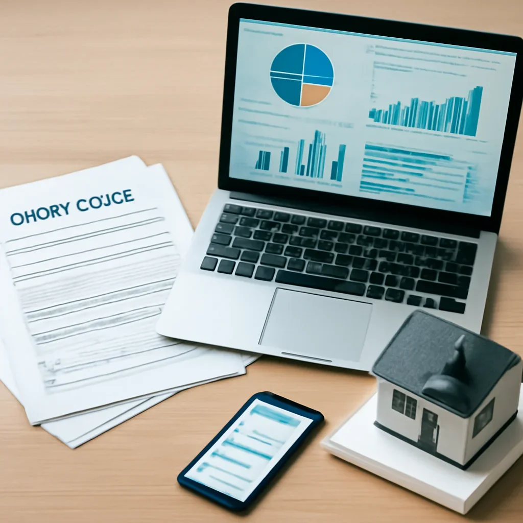 How to Buy Your First Rental Property supporting image with mortgage documents and digital planning tools