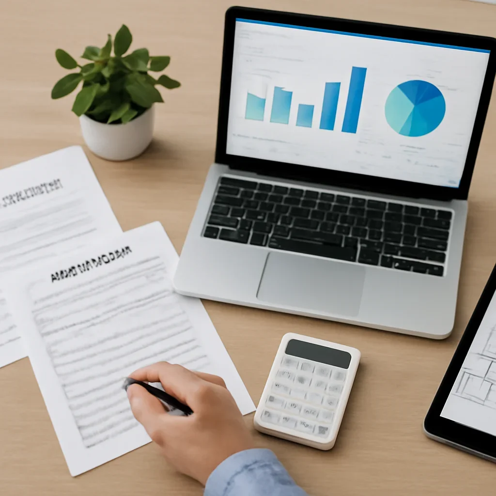 Loan-to-Value Explained for Homebuyers supporting image with mortgage documents and digital planning tools