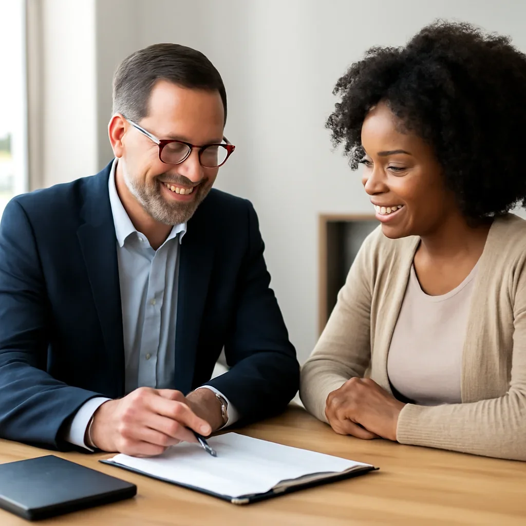 Refinance Checklist Before You Apply consultation image showing a clear next-step meeting