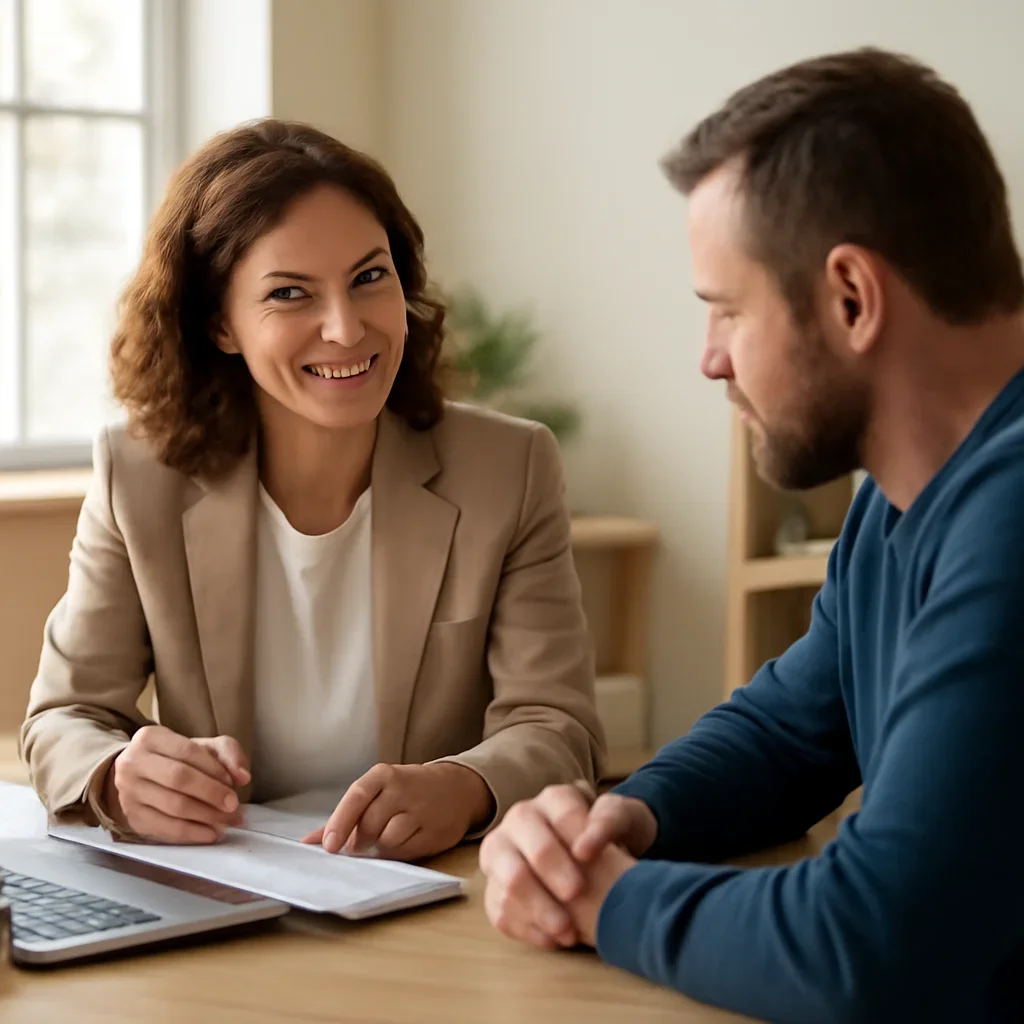 Case Studies call-to-action meeting between advisor and client