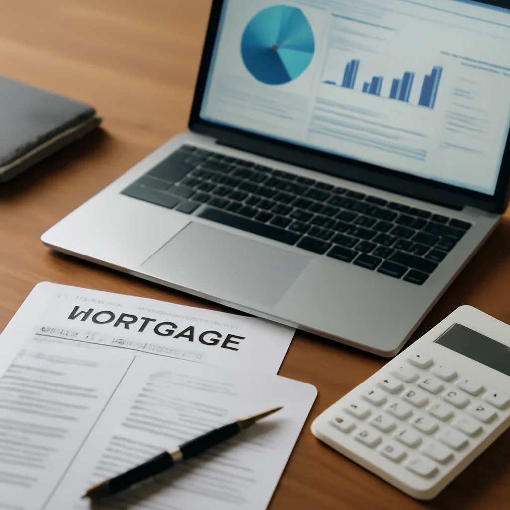 Bridge Loan vs Hard Money supporting image with mortgage documents and digital planning tools