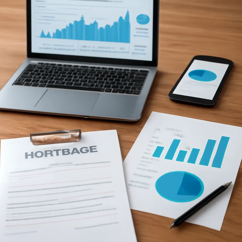 VA vs Conventional supporting image with mortgage documents and digital planning tools