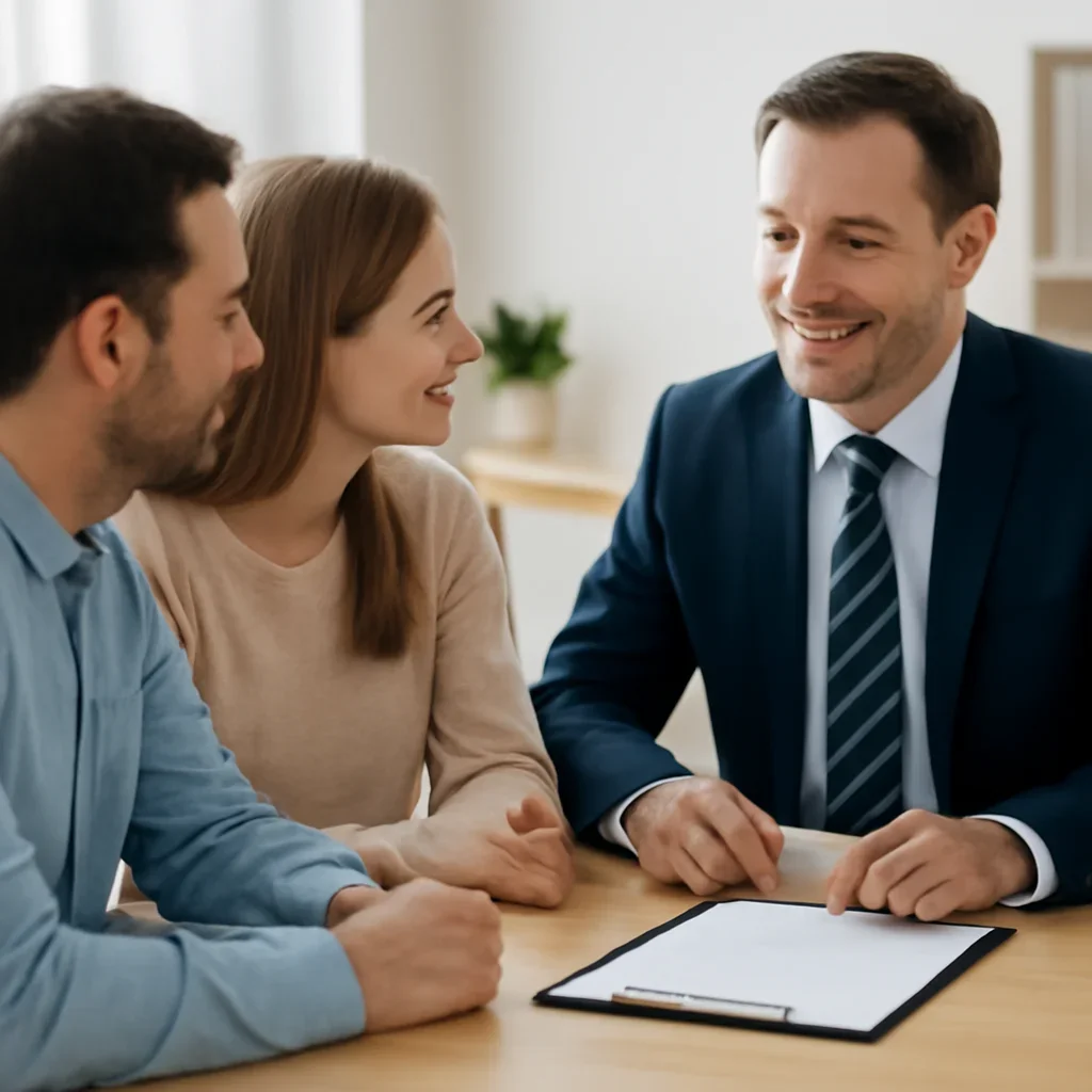 Secure Document Upload consultation image showing a clear next-step meeting