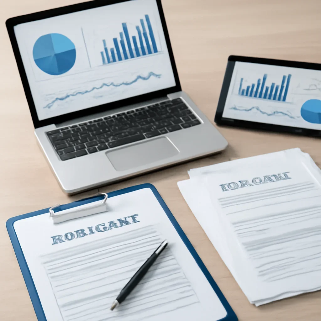 Secure Document Upload supporting image with mortgage documents and digital planning tools