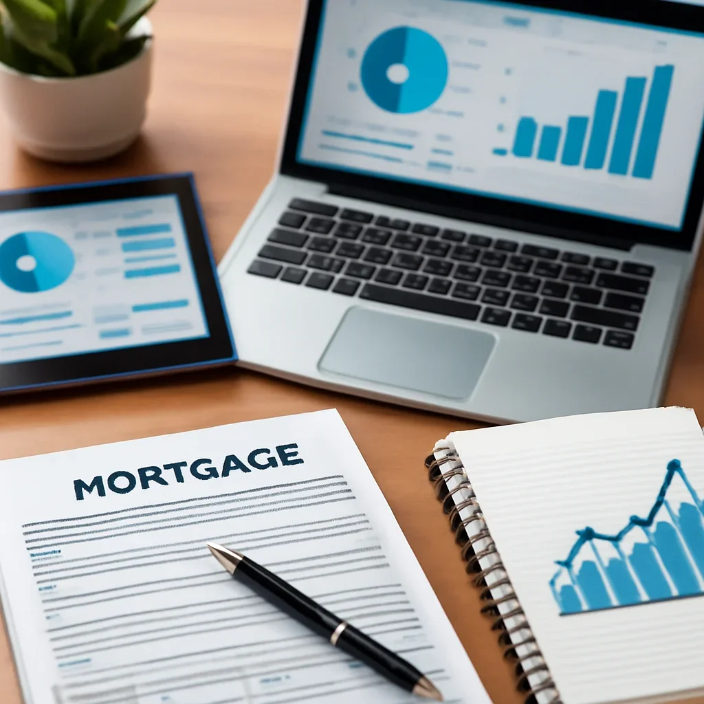 Investor Funding Blueprint supporting image with mortgage documents and digital planning tools