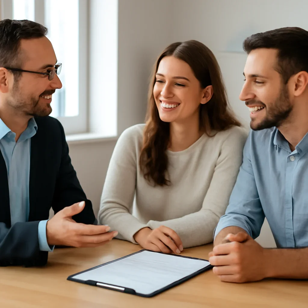 Quick Pre-Approval consultation image showing a clear next-step meeting