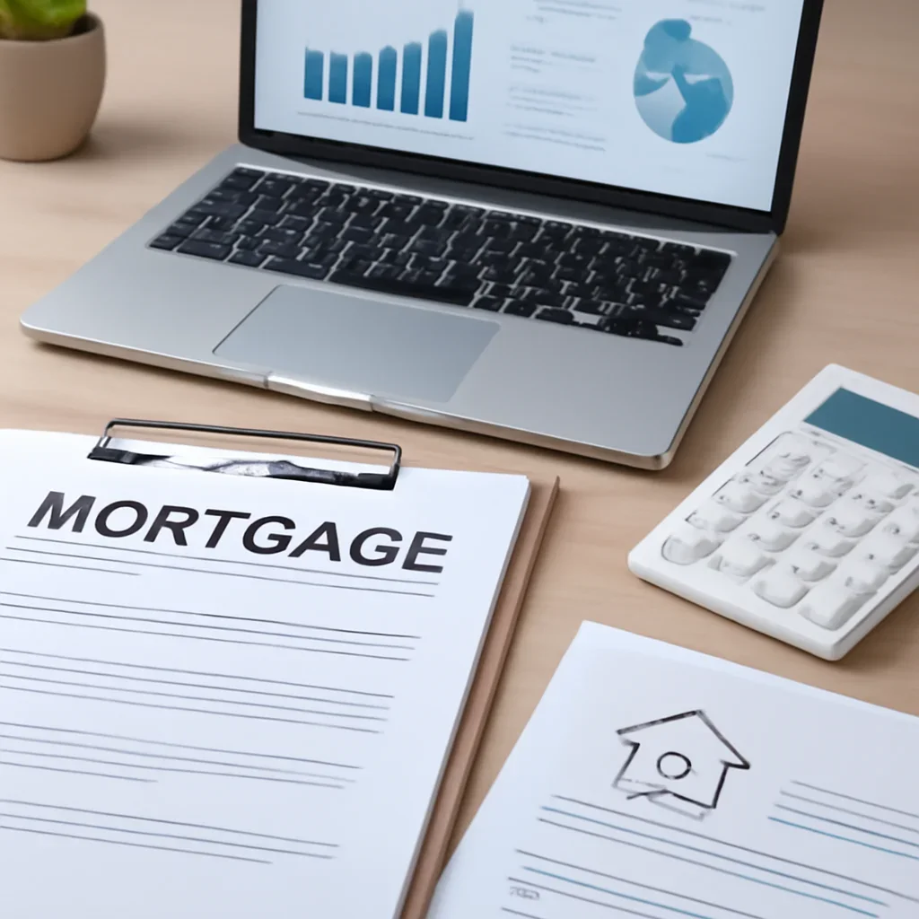 Quick Pre-Approval supporting image with mortgage documents and digital planning tools