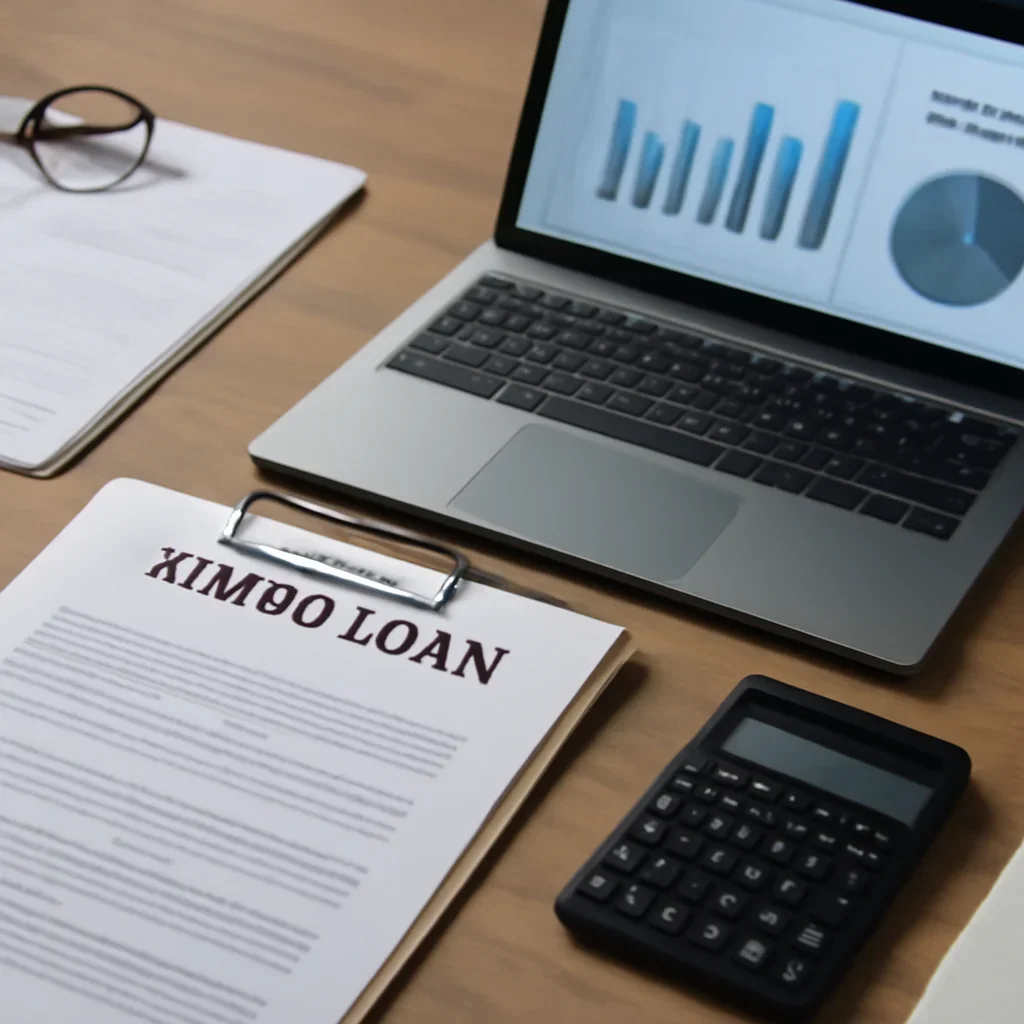 Jumbo Loan supporting image with mortgage documents and digital planning tools