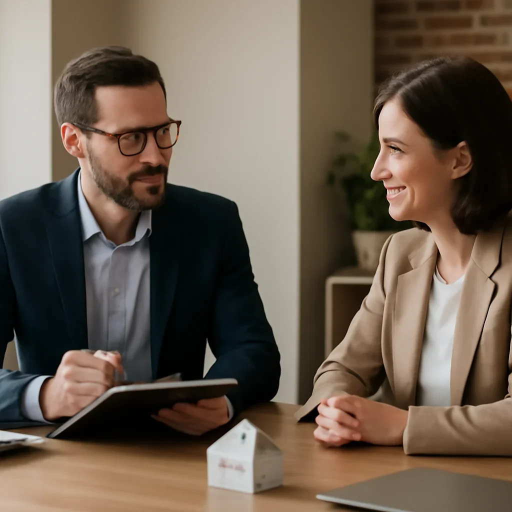Investor Real Estate Financing call-to-action meeting between advisor and client