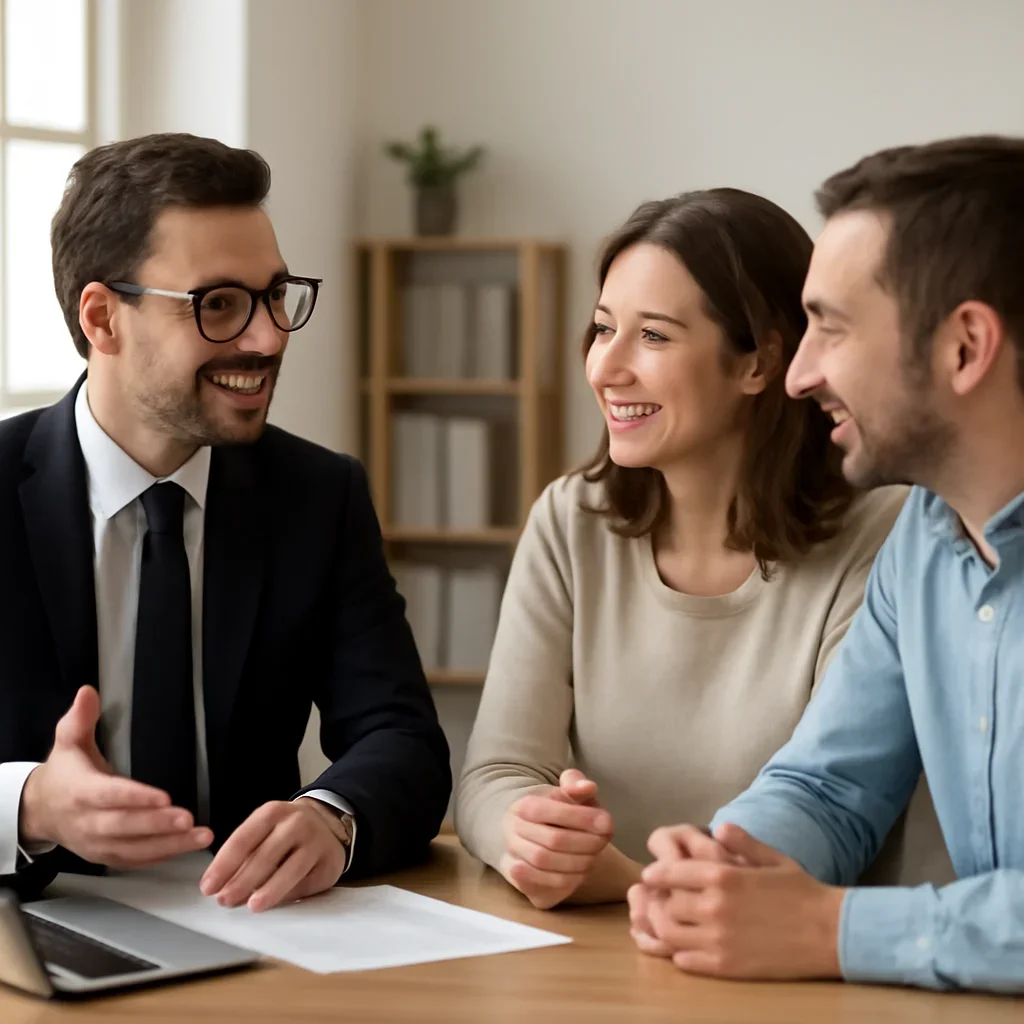 Solutions call-to-action meeting between advisor and client