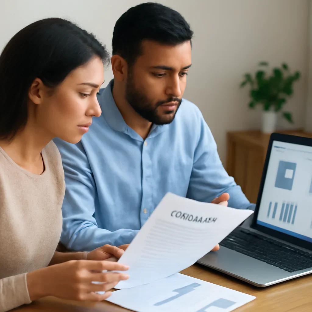 Foreign National Buyers supporting image with mortgage documents and digital planning tools
