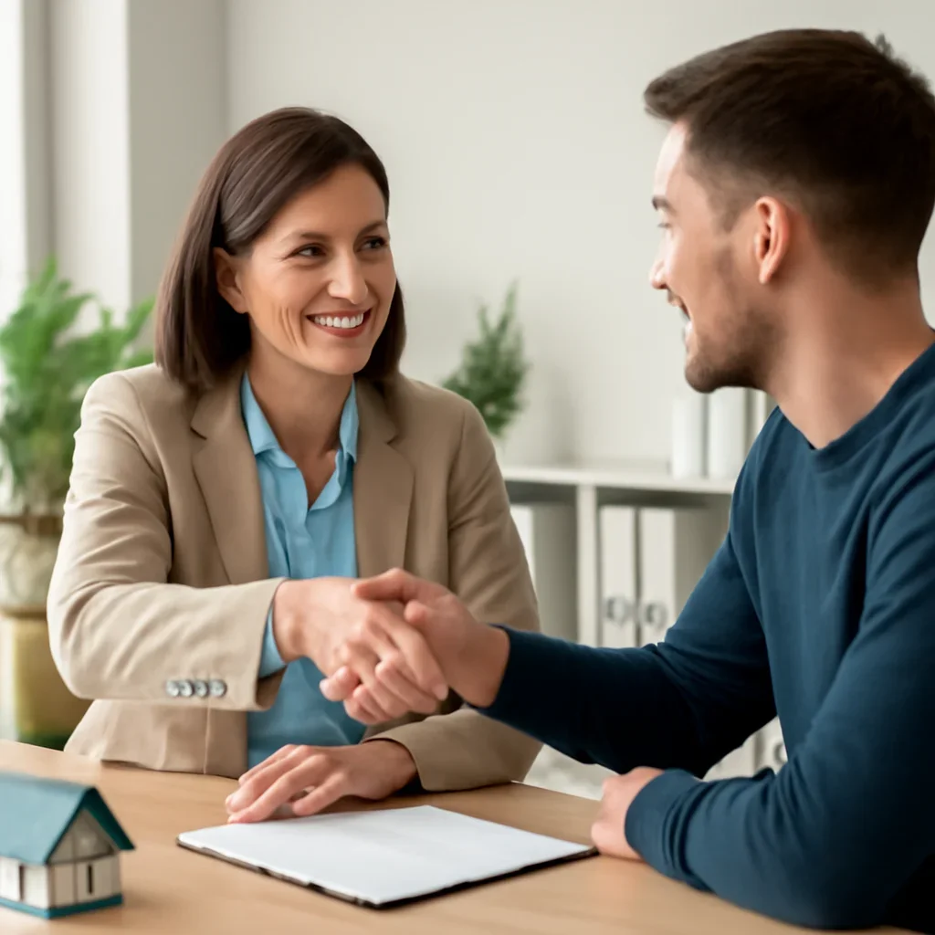 Mortgage Refinance consultation image showing a clear next-step meeting
