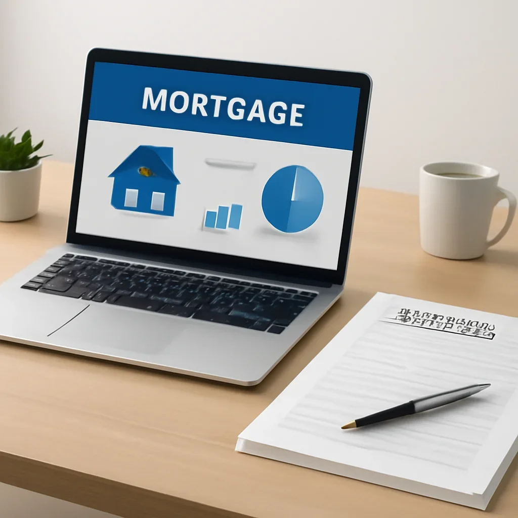 Support Center supporting image with digital mortgage tools and paperwork